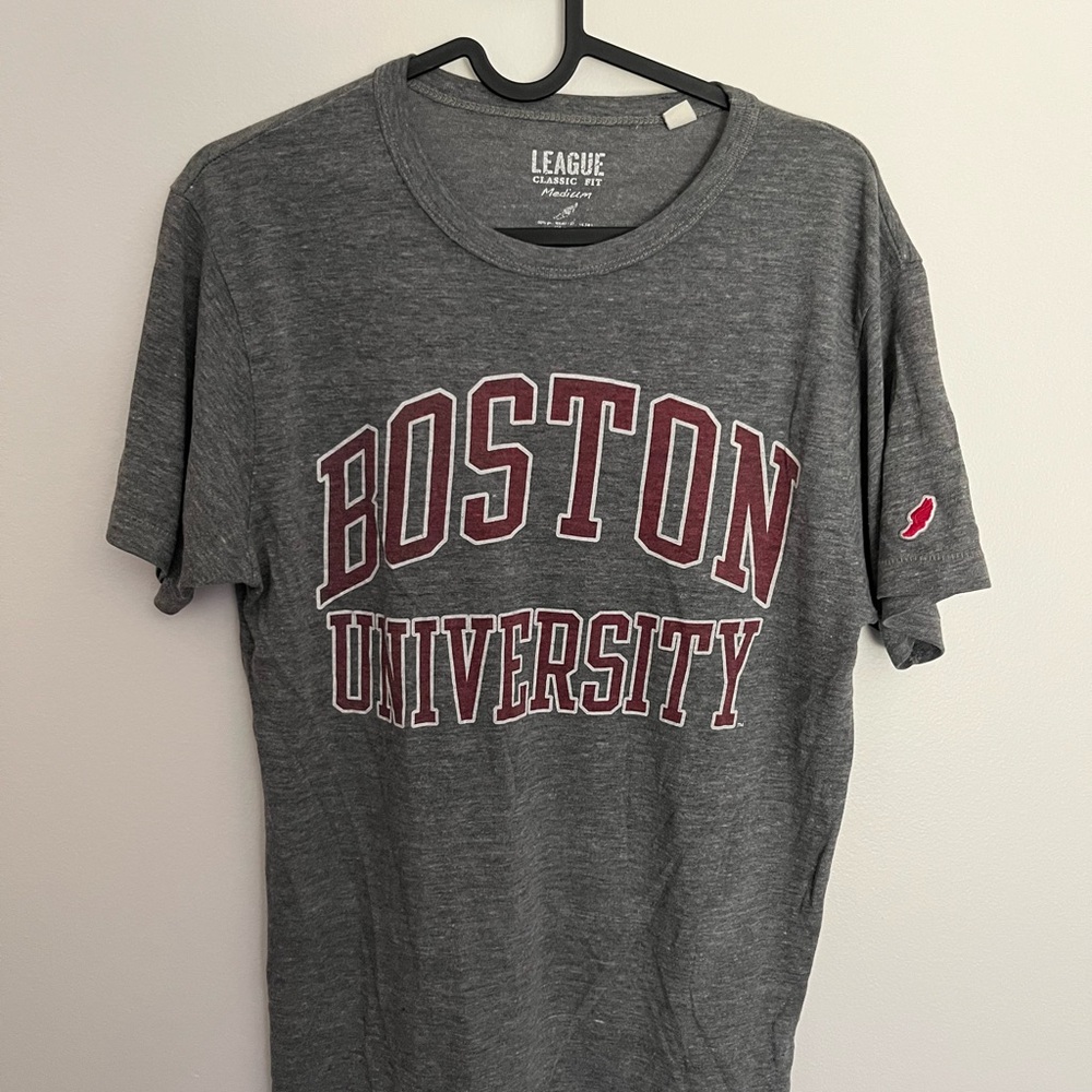 League Charcoal Boston University Tee
